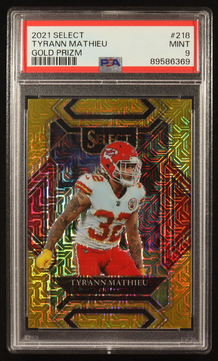 Tyrann Mathieu 2021 Select Prizm Gold #218 #10/10 (PSA 9) at PristineAuction.com Tyrann Mathieu 2021 Select Prizm Gold #218 #10/10 (PSA 9) at PristineAuction.com