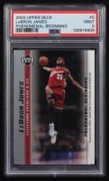 LeBron James 2003-04 Upper Deck Phenomenal Beginning LeBron James #5 RC (PSA 9) at PristineAuction.com
