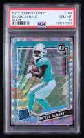 De'Von Achane 2023 Donruss Optic Wave #269 #086/300 RC (PSA 10) at PristineAuction.com