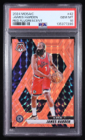 James Harden 2024-25 Panini Mosaic Mosaic Red Fluorescent #42 #07/75 (PSA 10) at PristineAuction.com