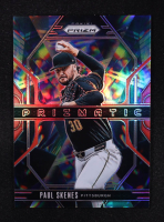 Paul Skenes 2025 Panini Prizm Prizmatic Prizms Red #7 #142/199 at PristineAuction.com