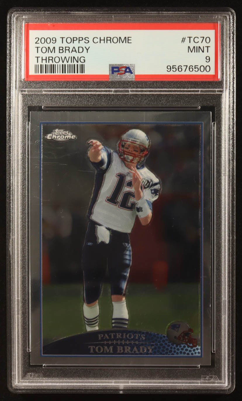 Tom Brady 2009 Topps Chrome #TC70A (PSA 9) at PristineAuction.com Tom Brady 2009 Topps Chrome #TC70A (PSA 9) at PristineAuction.com