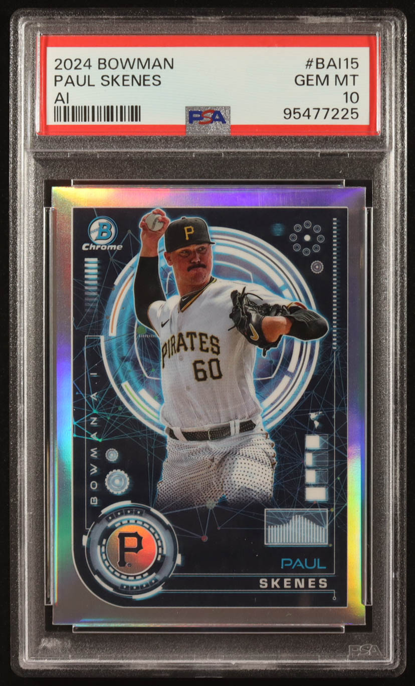 Paul Skenes 2024 Bowman Chrome Bowman AI #BAI15 RC (PSA 10) at PristineAuction.com Paul Skenes 2024 Bowman Chrome Bowman AI #BAI15 RC (PSA 10) at PristineAuction.com