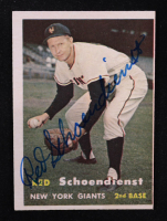 Red Schoendienst 1957 Topps #154 at PristineAuction.com
