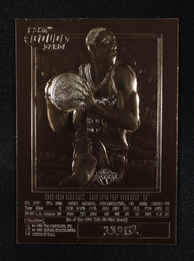 Kobe Bryant 1996-97 Skybox E-X2000 Black 23K Gold RC #11151 at PristineAuction.com Kobe Bryant 1996-97 Skybox E-X2000 Black 23K Gold RC #11151 at PristineAuction.com