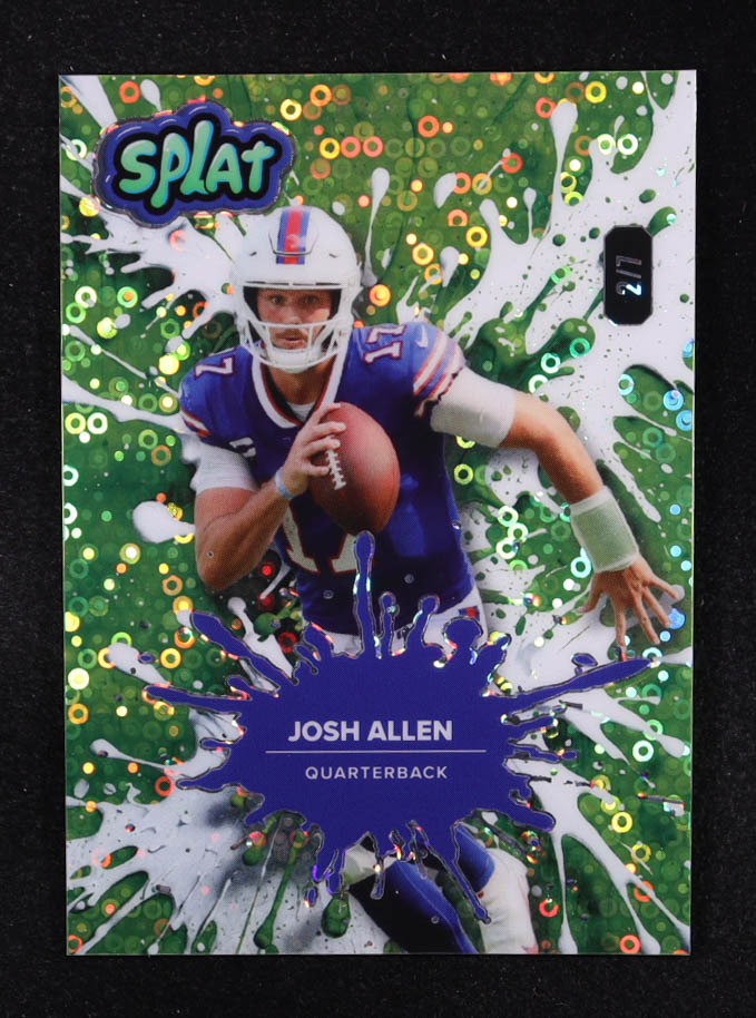 Josh Allen 2025 Wild Card Splat Disco Lime Green #SBLIM03JA #2/7 at PristineAuction.com Josh Allen 2025 Wild Card Splat Disco Lime Green #SBLIM03JA #2/7 at PristineAuction.com