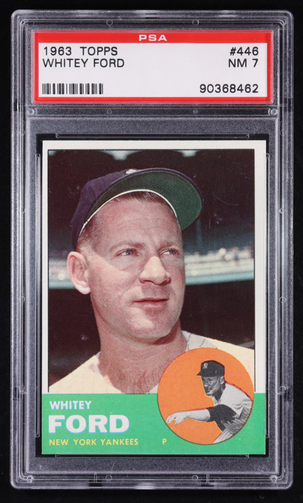 Whitey Ford 1963 Topps #446 (PSA 7)