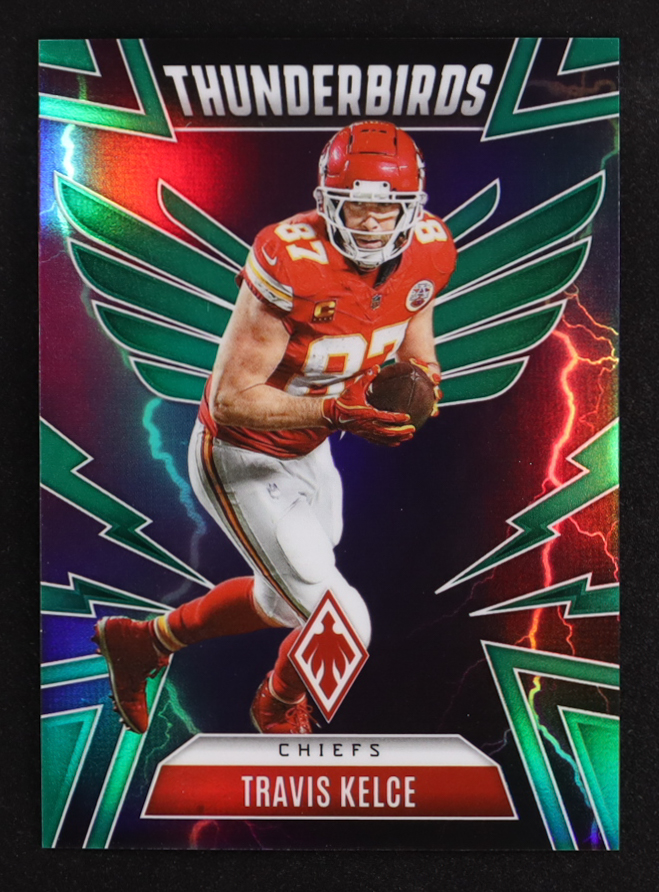 Travis Kelce 2025 Panini Phoenix Thunderbirds Green #25 #92/99 at PristineAuction.com Travis Kelce 2025 Panini Phoenix Thunderbirds Green #25 #92/99 at PristineAuction.com