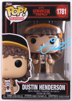 Gaten Matarazzo Signed "Stranger Things" #1781 Dustin Henderson Funko Pop! Vinyl Figure (Beckett) at PristineAuction.com