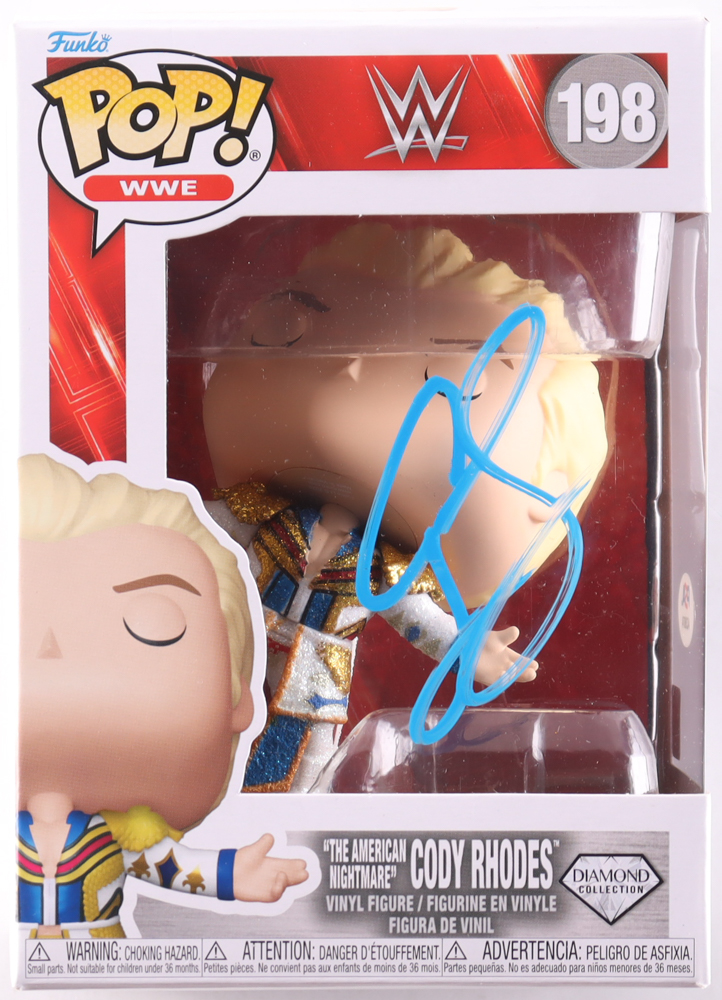 Cody Rhodes Signed "WWE" #198 'The American Nightmare' Cody Rhodes Funko Pop! Vinyl Figure (PSA) at PristineAuction.com Cody Rhodes Signed "WWE" #198 'The American Nightmare' Cody Rhodes Funko Pop! Vinyl Figure (PSA) at PristineAuction.com