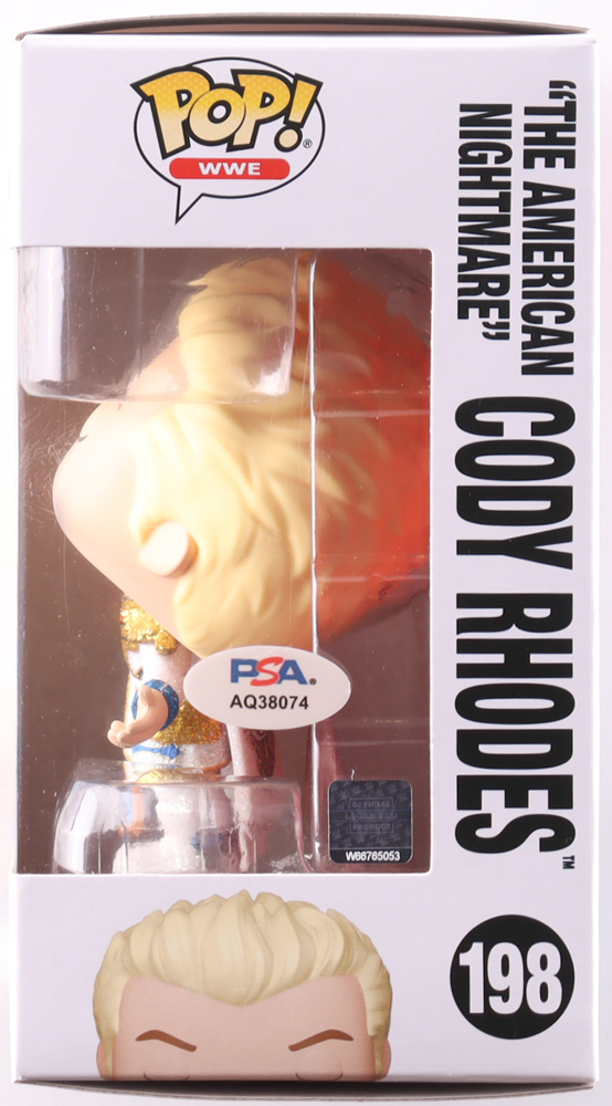 Cody Rhodes Signed "WWE" #198 'The American Nightmare' Cody Rhodes Funko Pop! Vinyl Figure (PSA) at PristineAuction.com Cody Rhodes Signed "WWE" #198 'The American Nightmare' Cody Rhodes Funko Pop! Vinyl Figure (PSA) at PristineAuction.com