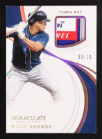 Willy Adames 2019 Immaculate Collection Immaculate Swatches Laundry Tag #71 #03/10 at PristineAuction.com