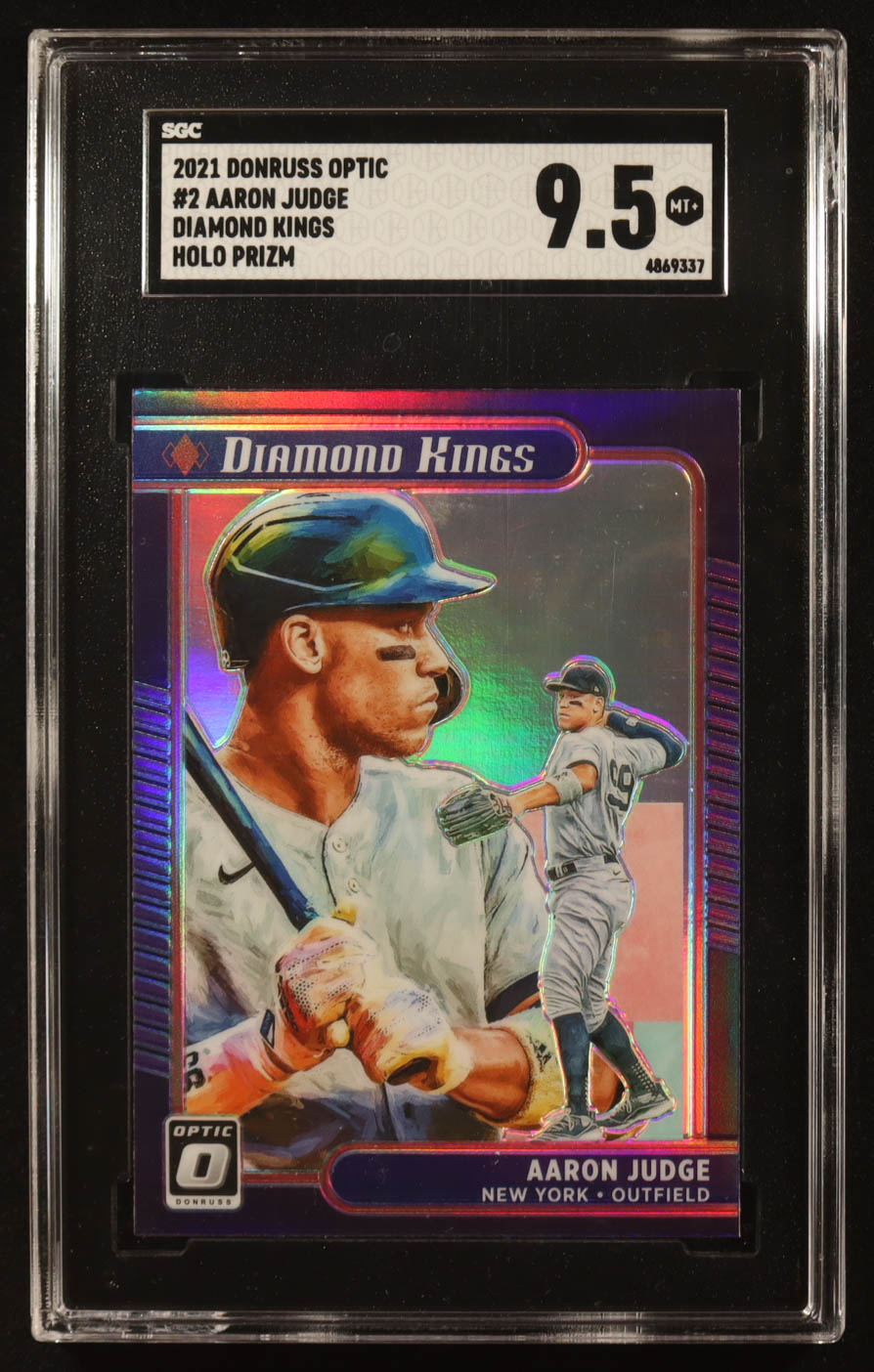 Aaron Judge 2021 Donruss Optic Holo #2 DK (SGC 9.5) at PristineAuction.com Aaron Judge 2021 Donruss Optic Holo #2 DK (SGC 9.5) at PristineAuction.com
