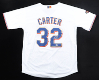 Evan Carter Signed Jersey With 2023 World Series Patch (JSA) at PristineAuction.com