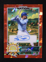 Bobby Witt Jr. 2025 Leaf Baseball Nation Saturday In The Park Autographs Crystal Red #SABWJ #3/4 at PristineAuction.com