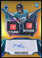 Travis Hunter 2025 Panini Phoenix Dual Rookie Patch Autographs Gold #4 #03/10 RC at PristineAuction.com