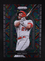 Mike Trout 2022 Panini Prizm Stained Glass #5 at PristineAuction.com