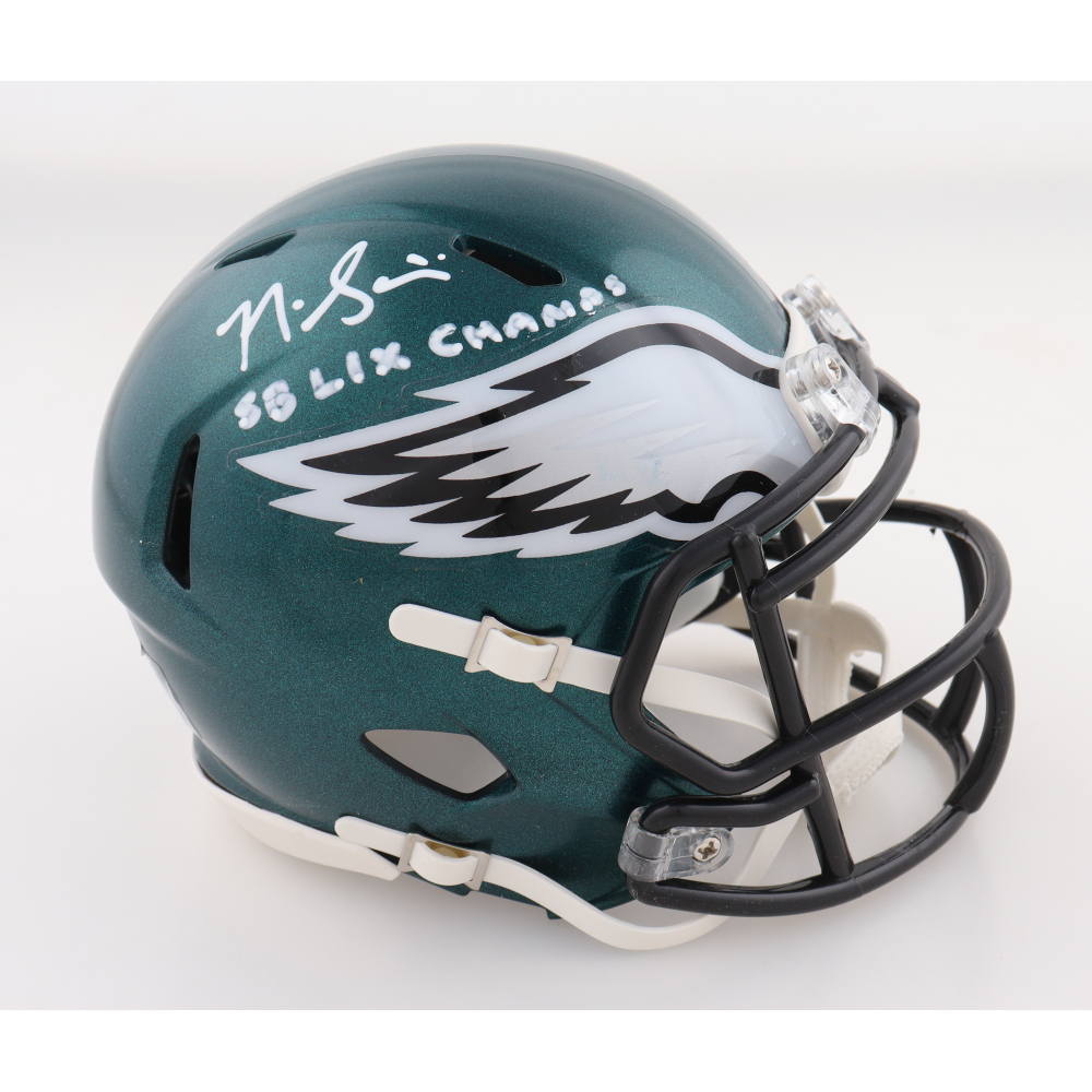 Nick Sirianni Signed Eagles Speed Mini Helmet Inscribed "SB LIX Champs" (JSA) at PristineAuction.com