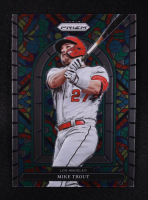 Mike Trout 2022 Panini Prizm Stained Glass #5 at PristineAuction.com