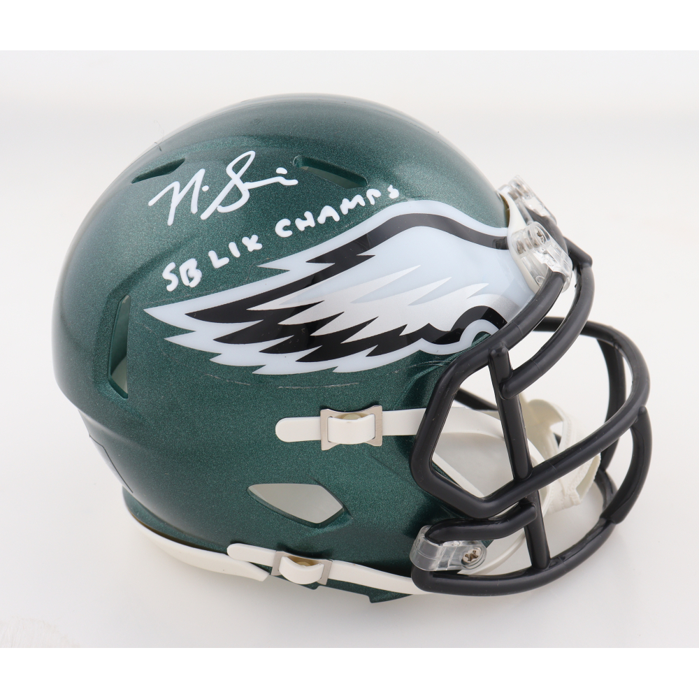 Nick Sirianni Signed Eagles Speed Mini Helmet Inscribed "SB LIX Champs" (JSA) at PristineAuction.com