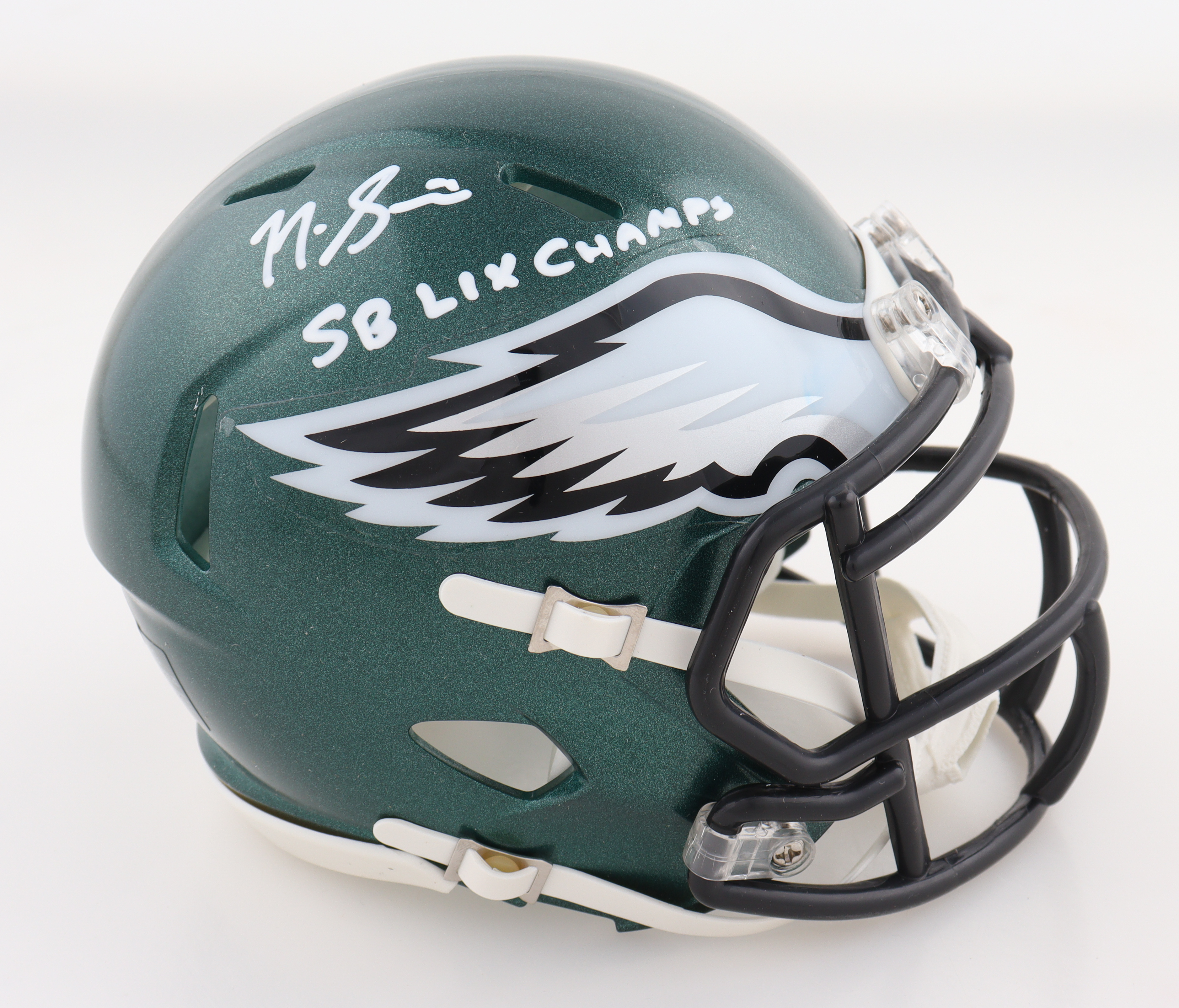 Nick Sirianni Signed Eagles Speed Mini Helmet Inscribed "SB LIX Champs" (JSA) at PristineAuction.com Nick Sirianni Signed Eagles Speed Mini Helmet Inscribed "SB LIX Champs" (JSA) at PristineAuction.com