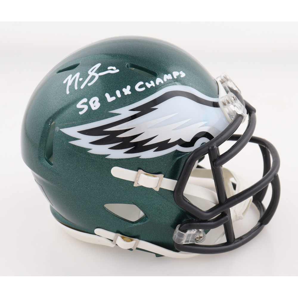 Nick Sirianni Signed Eagles Speed Mini Helmet Inscribed "SB LIX Champs" (JSA) at PristineAuction.com