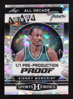 Sidney Moncrief 2025 Leaf Metal Sports Heroes All Decade Team 1980s Silver Crystal Pre-Production Proof #NNO #1/1 at PristineAuction.com