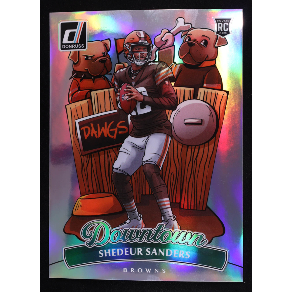 Shedeur Sanders 2025 Donruss Downtown! Oversize #17 RC at PristineAuction.com