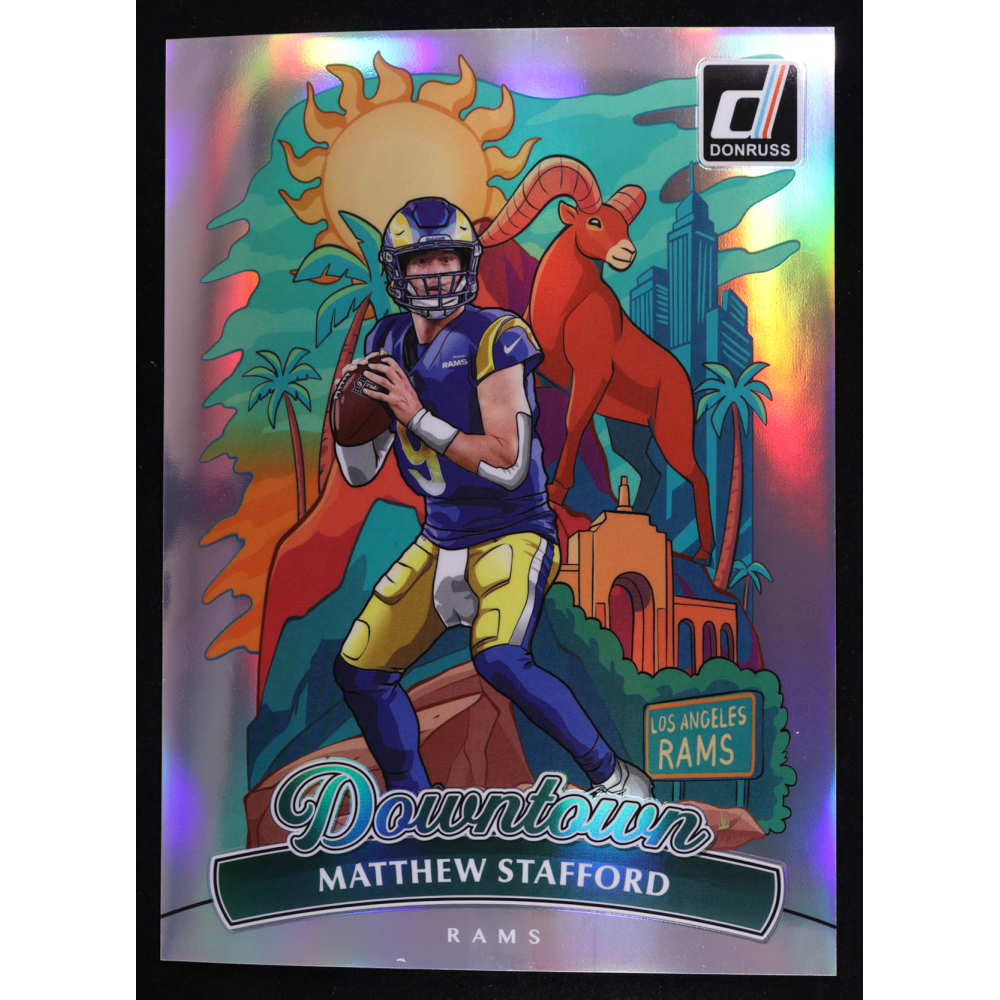Matthew Stafford 2025 Donruss Downtown! Oversize #6 at PristineAuction.com
