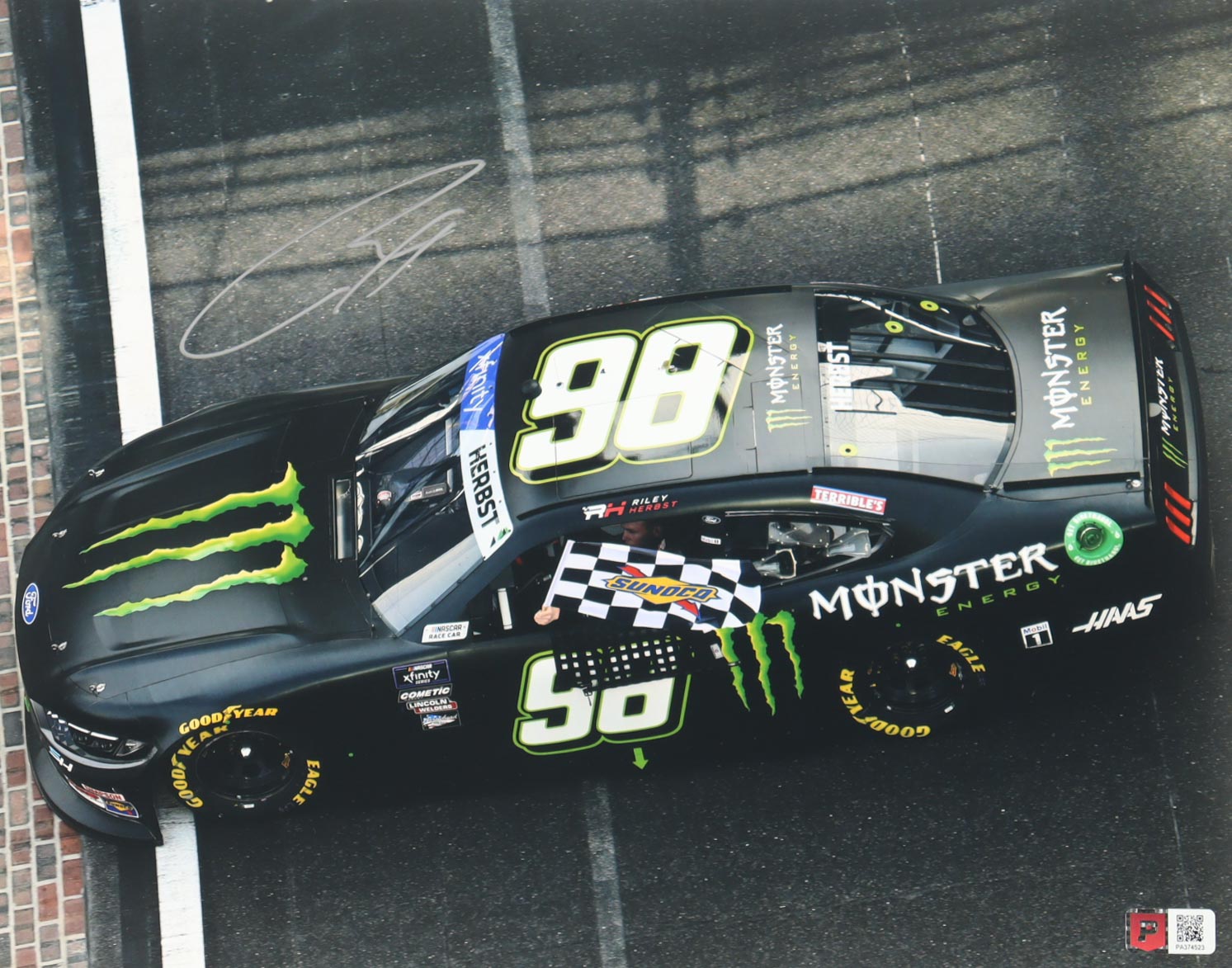 Riley Herbst Signed Nascar 2024 Indy Win 11x14 Photo (PA) at PristineAuction.com Riley Herbst Signed Nascar 2024 Indy Win 11x14 Photo (PA) at PristineAuction.com