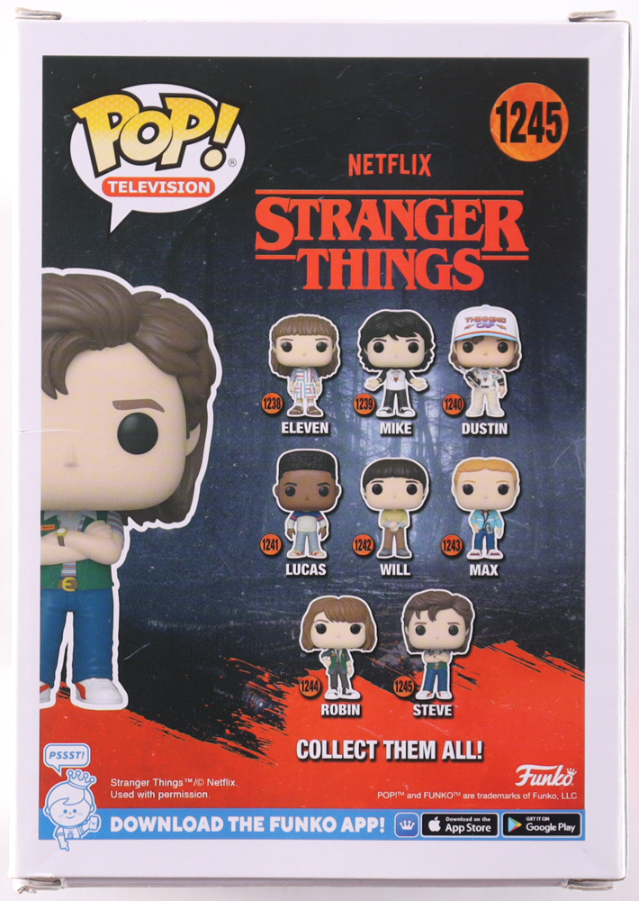 Joe Keery Signed "Stranger Things" #1245 Steve Funko Pop! Vinyl Figure (PSA) at PristineAuction.com Joe Keery Signed "Stranger Things" #1245 Steve Funko Pop! Vinyl Figure (PSA) at PristineAuction.com