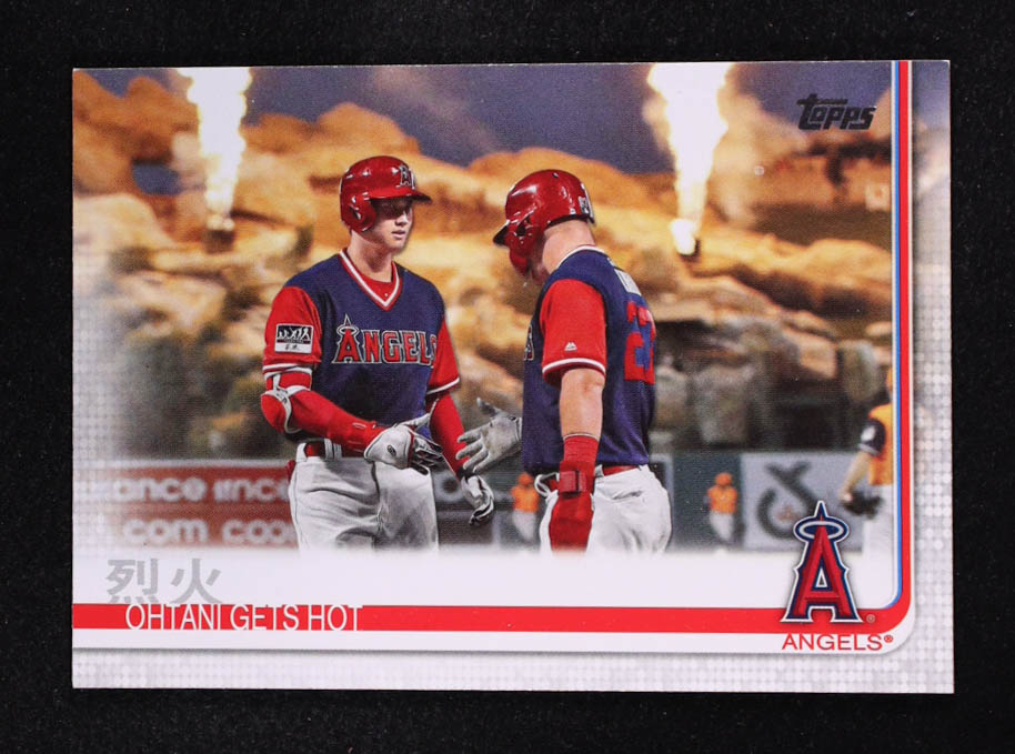 Shohei Ohtani / Mike Trout 2019 Topps #367 / Ohtani Gets Hot at PristineAuction.com Shohei Ohtani / Mike Trout 2019 Topps #367 / Ohtani Gets Hot at PristineAuction.com