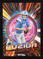 Jared Goff 2025 Panini Luminance Fuzion Orange #2 #077/100 at PristineAuction.com