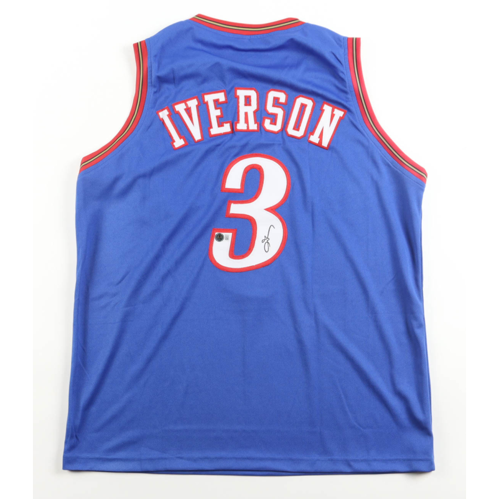 Allen Iverson Signed Jersey (Beckett) at PristineAuction.com