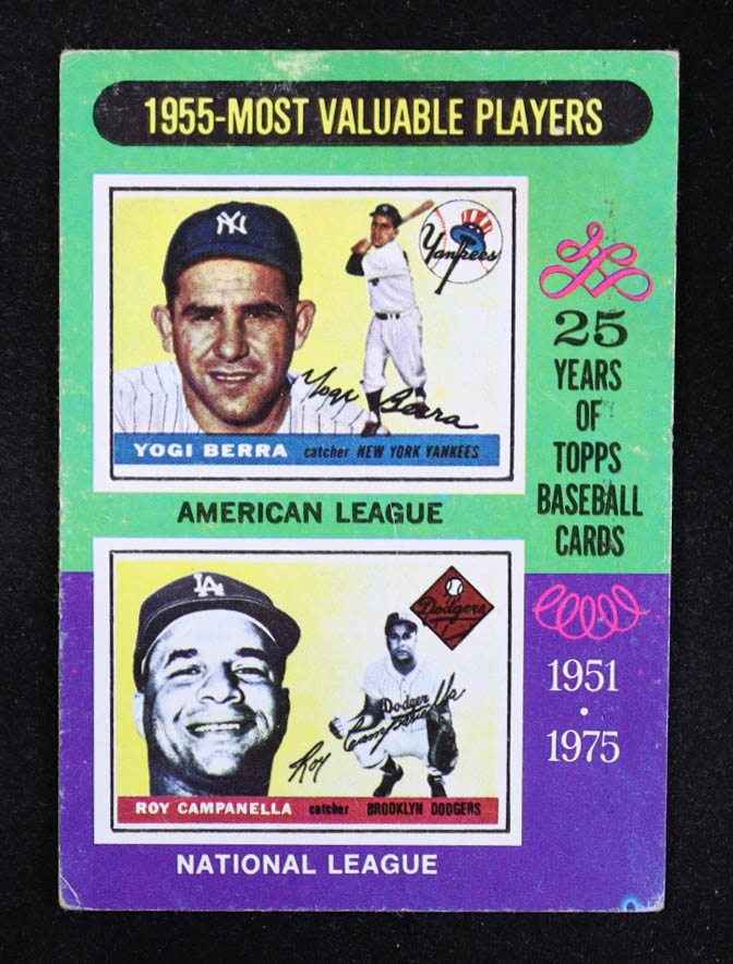Yogi Berra / Roy Campanella 1975 Topps #193 MVP at PristineAuction.com Yogi Berra / Roy Campanella 1975 Topps #193 MVP at PristineAuction.com