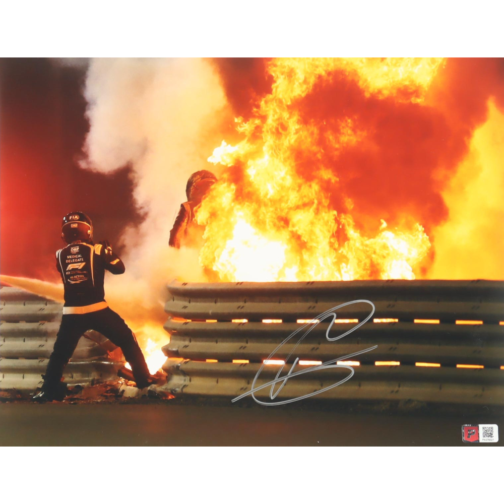 Romain Grosjean Signed F1 11x14 Photo (PA) at PristineAuction.com