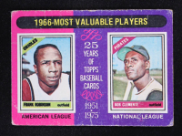 Frank Robinson / Roberto Clemente 1975 Topps #204 MVP at PristineAuction.com
