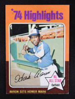 Hank Aaron 1975 Topps #1 HL/Sets Homer Mark at PristineAuction.com