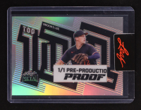 Brooks Lee 2024 Leaf Metal Top 100 Pre-Production Proof #NNO #1/1 RC at PristineAuction.com