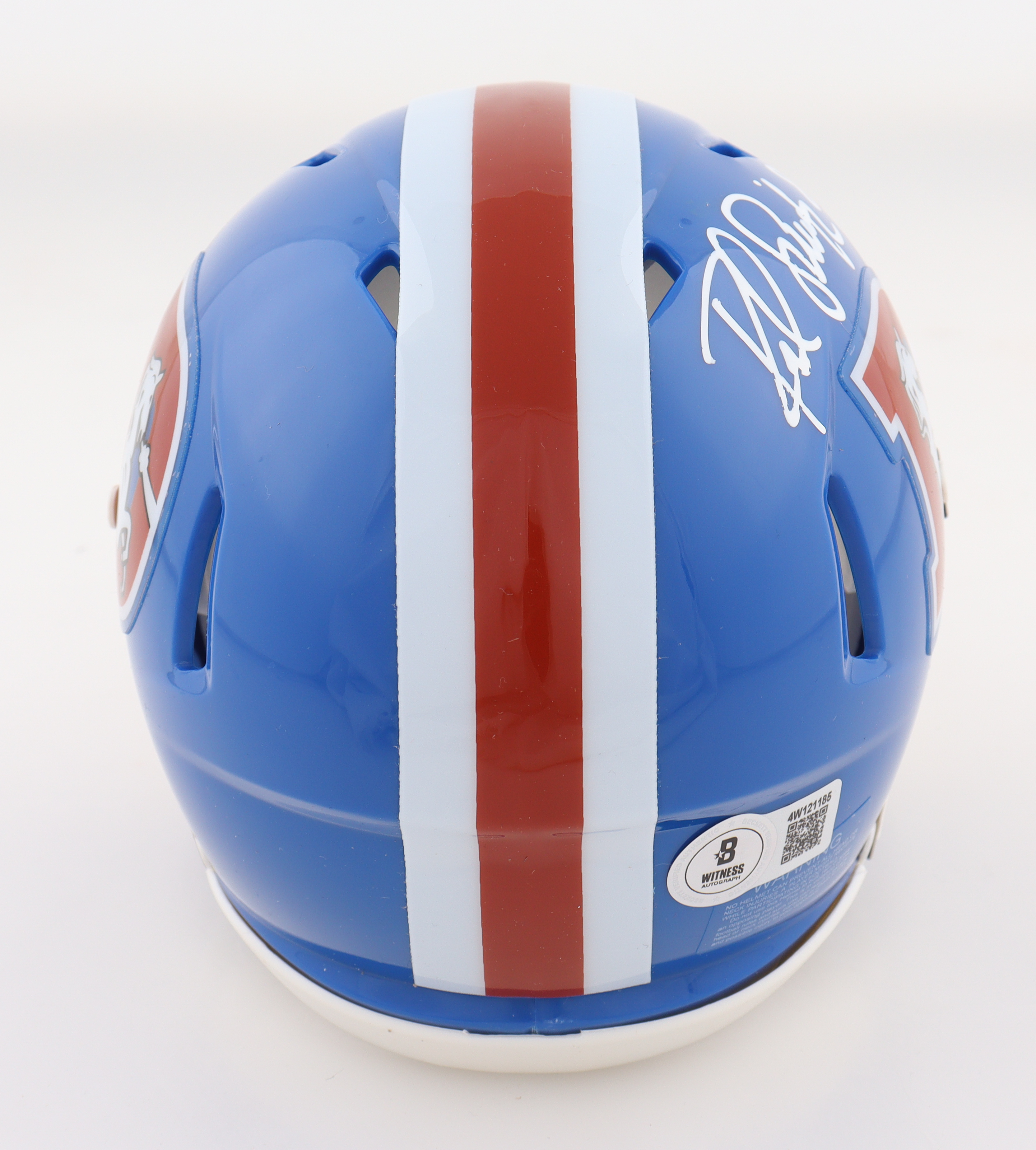 Rod Smith Signed Broncos Throwback Speed Mini Helmet Inscribed "2x SB Champs" (Beckett) at PristineAuction.com Rod Smith Signed Broncos Throwback Speed Mini Helmet Inscribed "2x SB Champs" (Beckett) at PristineAuction.com