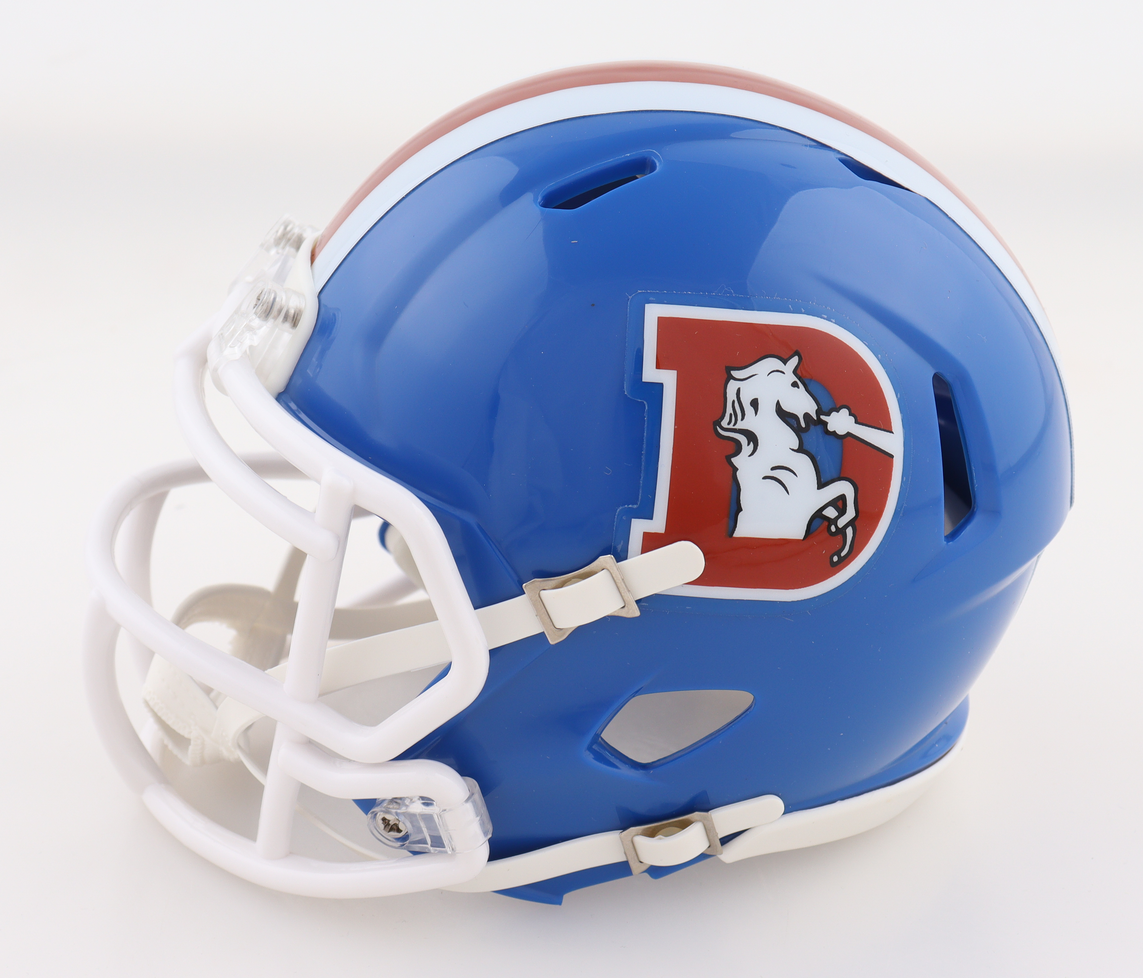 Rod Smith Signed Broncos Throwback Speed Mini Helmet Inscribed "2x SB Champs" (Beckett) at PristineAuction.com Rod Smith Signed Broncos Throwback Speed Mini Helmet Inscribed "2x SB Champs" (Beckett) at PristineAuction.com