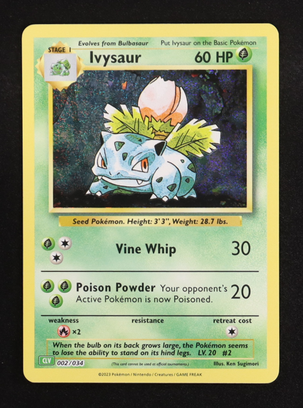 Ivysaur 2023 Pokemon Trading Card Game Classic Venusaur and Lugia ex Deck #002 at PristineAuction.com Ivysaur 2023 Pokemon Trading Card Game Classic Venusaur and Lugia ex Deck #002 at PristineAuction.com