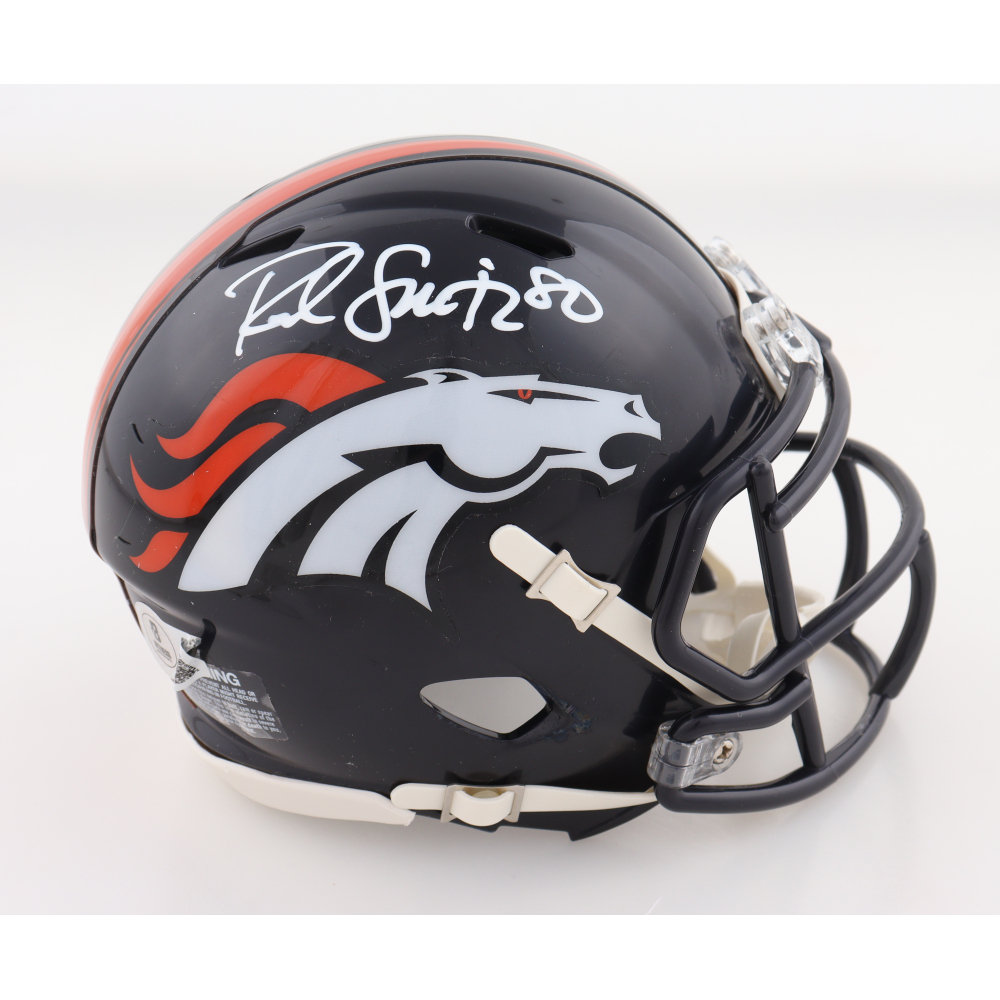 Rod Smith Signed Broncos Speed Mini Helmet (Beckett) at PristineAuction.com