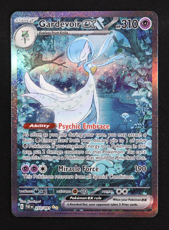 Gardevoir ex 2024 Pokemon TCG Scarlet & Violet Paldean Fates #233 at PristineAuction.com Gardevoir ex 2024 Pokemon TCG Scarlet & Violet Paldean Fates #233 at PristineAuction.com