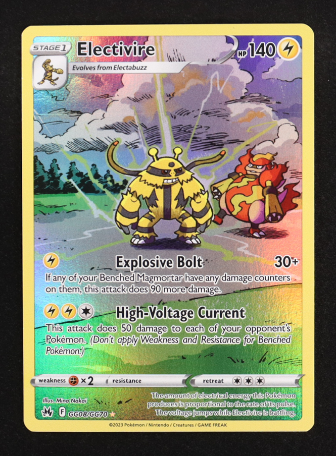 Electivire 2023 Pokemon TCG Sword & Shield Crown Zenith #GG08 at PristineAuction.com Electivire 2023 Pokemon TCG Sword & Shield Crown Zenith #GG08 at PristineAuction.com