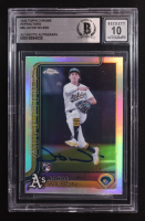 Jacob Wilson Signed 2025 Topps Chrome Refractors #96 RC (BGS | Autograph Graded 10) at PristineAuction.com