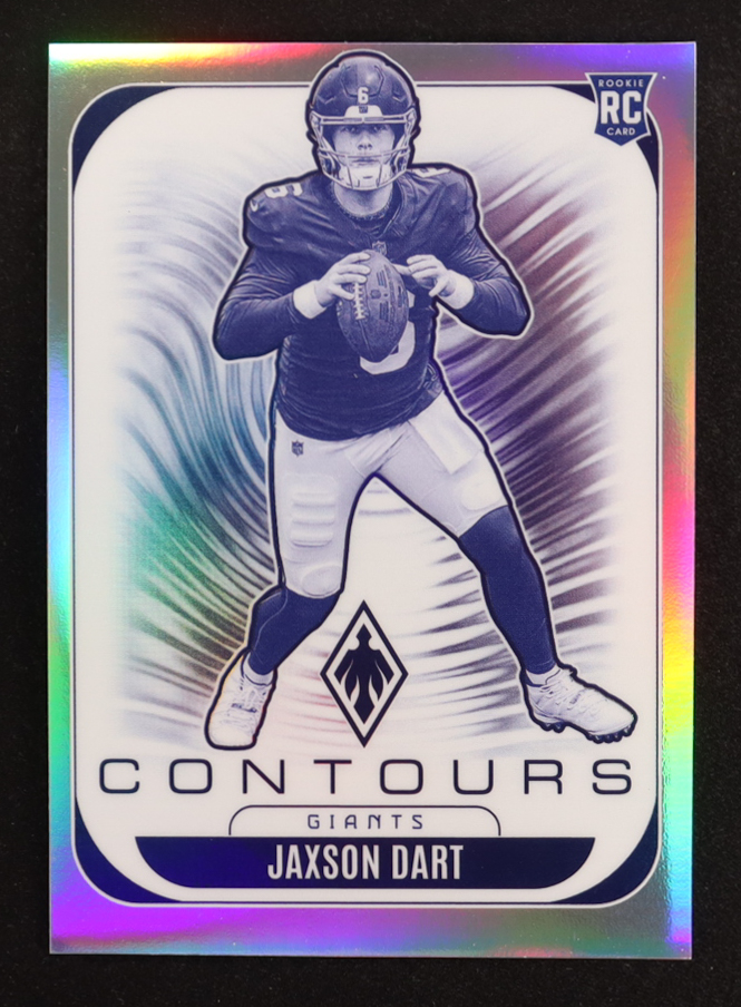 Jaxson Dart 2025 Panini Phoenix Contours #24 RC at PristineAuction.com Jaxson Dart 2025 Panini Phoenix Contours #24 RC at PristineAuction.com