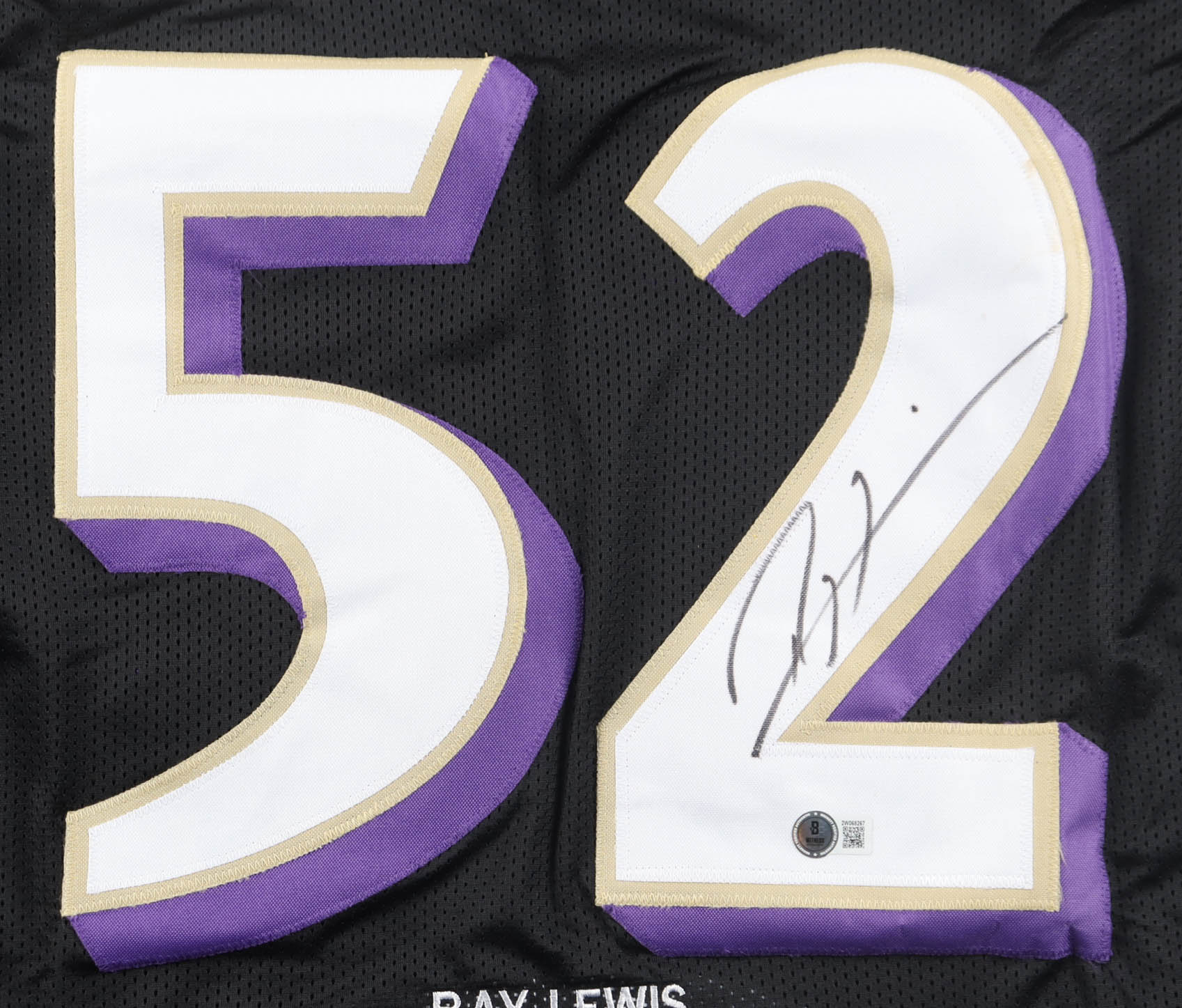 Ray Lewis Signed Career Highlight Stat Jersey (Beckett) at PristineAuction.com Ray Lewis Signed Career Highlight Stat Jersey (Beckett) at PristineAuction.com