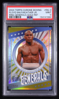 Floyd Mayweather 2024 Topps Chrome Boxing Ring Generals Gold Refractor #RG-3 #11/50 (PSA 9) at PristineAuction.com