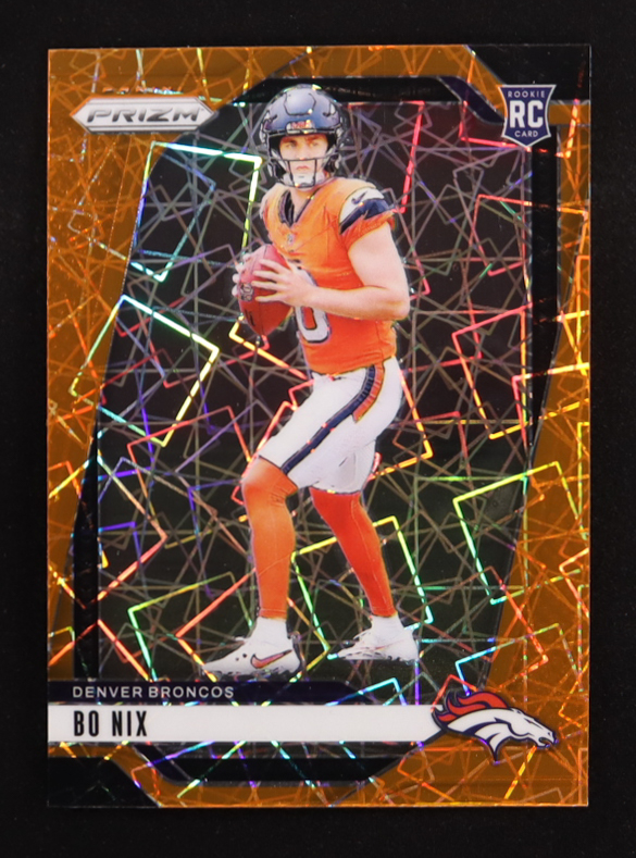 Bo Nix 2024 Panini Prizm Prizms Lazer #309 RC at PristineAuction.com Bo Nix 2024 Panini Prizm Prizms Lazer #309 RC at PristineAuction.com